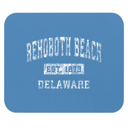 Discover Rehoboth Beach Delaware DE Vintage Established Spo Mouse Pads