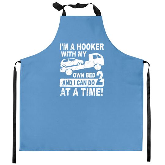 Discover Tow Truck Driver - Tow Driver - Tow Trucker Kitchen Aprons