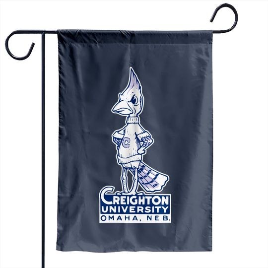 Discover Restored Bluejays Design #1 - Creighton University - Garden Flags