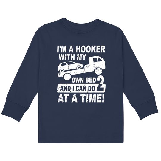 Discover Tow Truck Driver - Tow Driver - Tow Trucker  Kids Long Sleeve T-Shirts