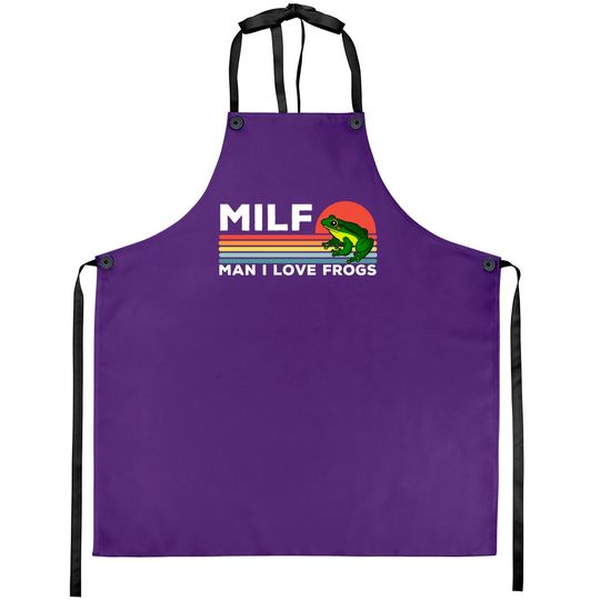 Discover MILF: Man I Love Frogs Funny Frogs - Man I Love Frogs - Aprons