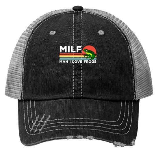 Discover MILF: Man I Love Frogs Funny Frogs - Man I Love Frogs - Trucker Hats