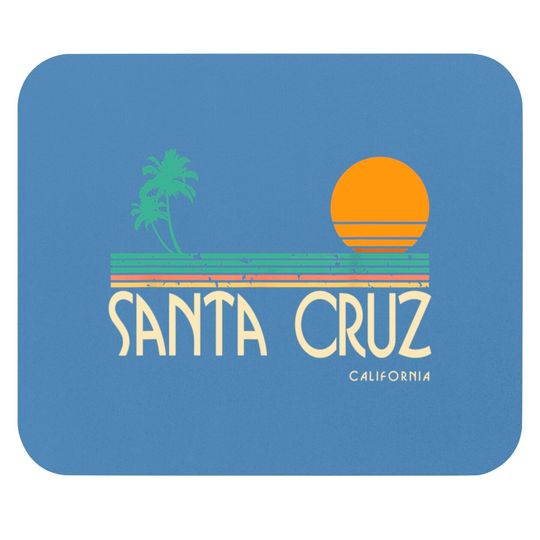Discover Sunset Santa Cruz Mouse Pads Vintage California Palms