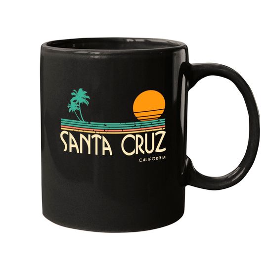 Discover Sunset Santa Cruz Mugs Vintage California Palms