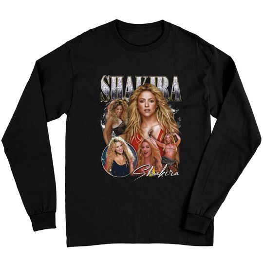 Discover SHAKIRA Vintage shirt - Shakira 90s bootleg retro Long Sleeves