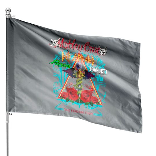 Discover The Stadium Tour 2022 House Flags, Motley Crue House Flags