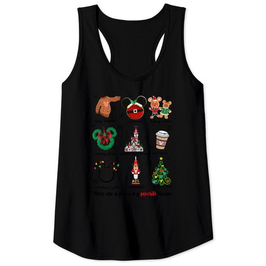 Discover There Are A Few Of My Favorite Things Christmas Tank Tops, Disney Favorite Things Christmas Tank Tops