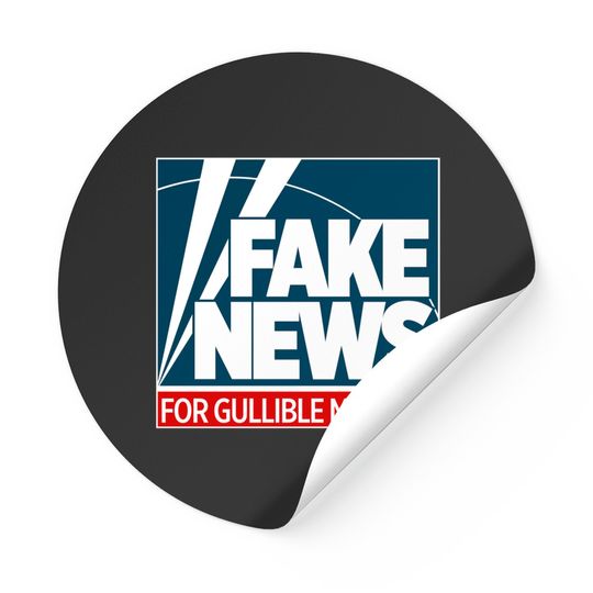 Discover Fake News For Morons - Fox News - Stickers