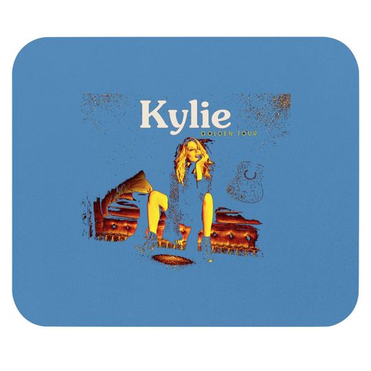 Discover Proud Kylie Golden Tour Fitted Scoop Mouse Pads