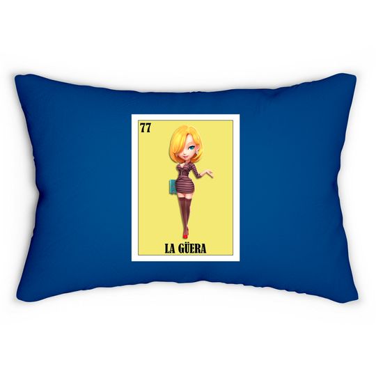 Discover Mexican Loteria - La Guera - Loteria Mexicana  - Mexican Bingo Classic Lumbar Pillows
