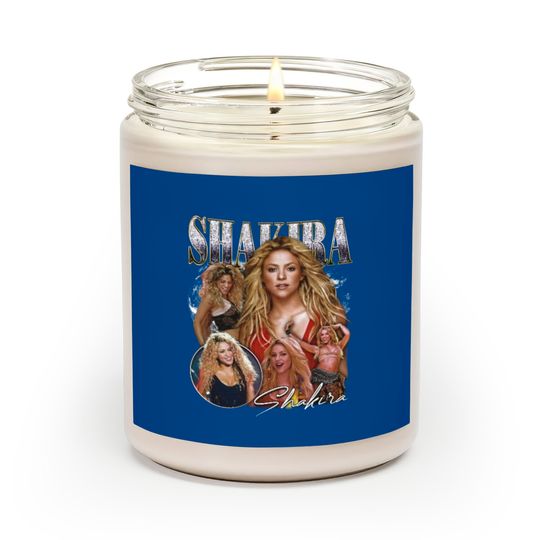 Discover SHAKIRA Vintage Scented Candle - Shakira 90s bootleg retro Scented Candles