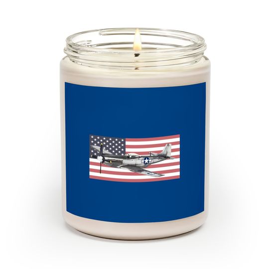 Discover P-51 Mustang USAF USAAF WW2 WWII Fighter Plane Aircraft - P 51 Mustang - Scented Candles