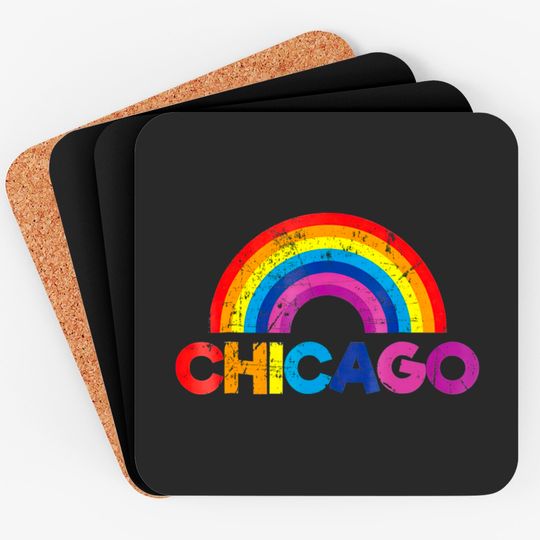 Discover Chicago Rainbow LGBT Gay Pride Parade T Coasters