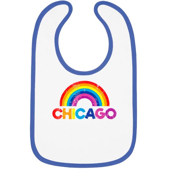Discover Chicago Rainbow LGBT Gay Pride Parade T Bibs