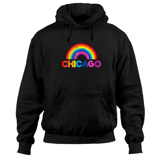 Discover Chicago Rainbow LGBT Gay Pride Parade T Hoodies
