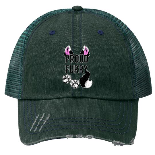 Discover Proud Furry  Furries Tail and Ears Cosplay Trucker Hats