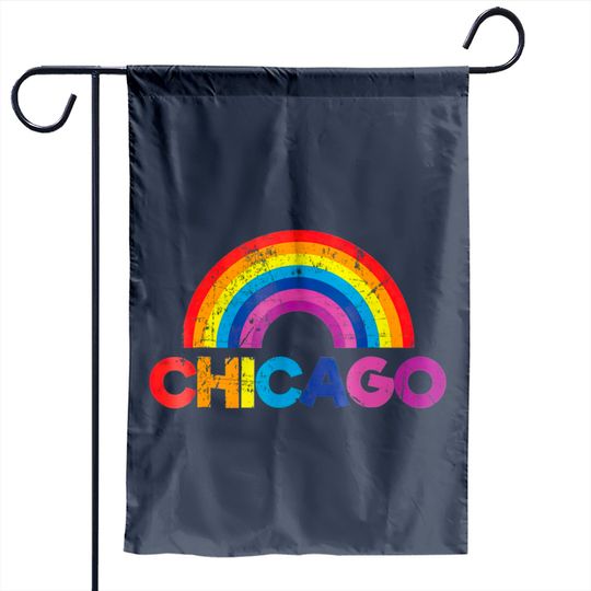 Discover Chicago Rainbow LGBT Gay Pride Parade T Garden Flags