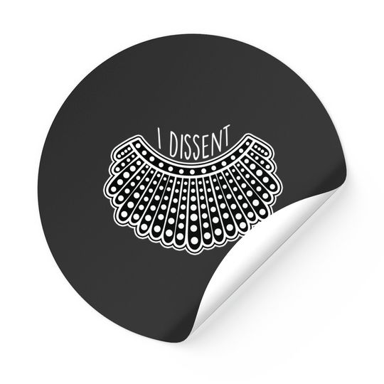 Discover I Dissent Collar - Rbg - Stickers