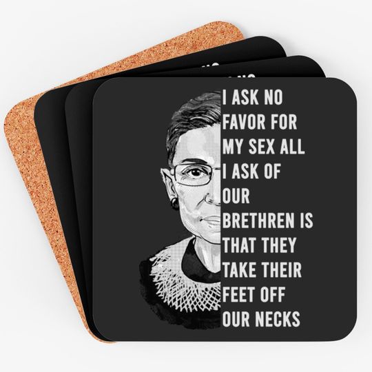 Discover Ruth Bader Ginsburg - I Dissent Ruth Bader Ginsburg Support - Coasters