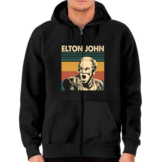Discover Elton John Zip Hoodies, Elton John Shirt Idea