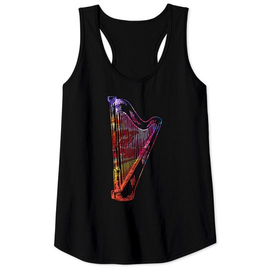 Discover Harp Player Harp instrument music gift idea Tank Tops
