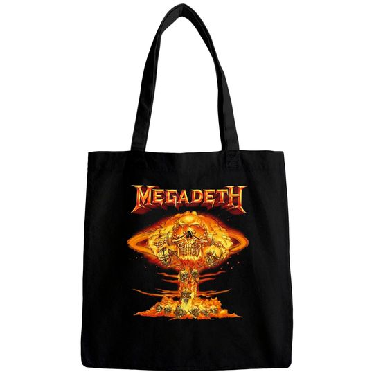 Discover Vintage Mushroom Cloud Vic Glow Megadeth Bags, Megadeth Tee, Shirt For Megadeth Fan, Streetwear, Music Tour Merch, 2022 Band Tour Shirt