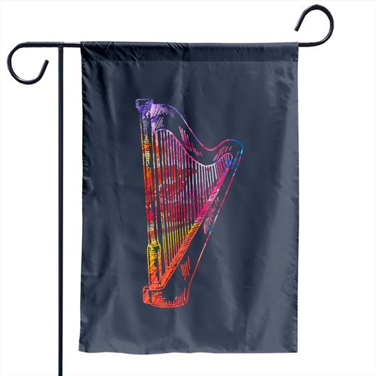 Discover Harp Player Harp instrument music gift idea Garden Flags