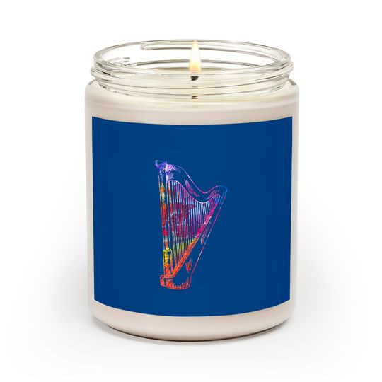 Discover Harp Player Harp instrument music gift idea Scented Candles