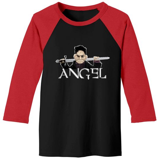 Discover Angel - Smile Time Puppet - Buffy The Vampire Slayer - Baseball Tees