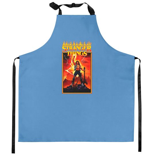 Discover Metal Dude Eddie From ST 4 Kitchen Aprons
