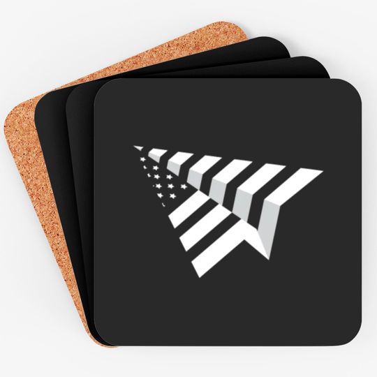 Discover Paper Plane Usa Paper Airplane Coasters