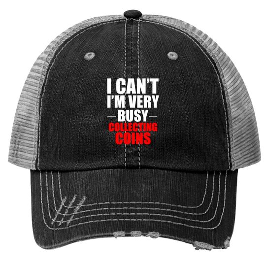 Discover Coin Collector Collecting Gift Trucker Hats