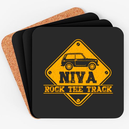 Discover Lada Niva 4x4 Offroad Car Coasters