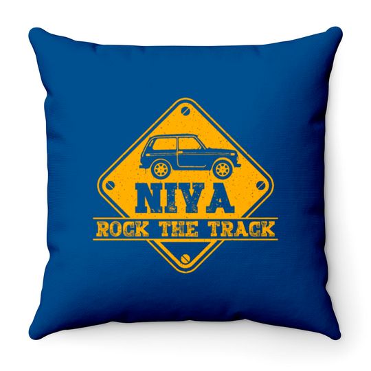 Discover Lada Niva 4x4 Offroad Car Throw Pillows