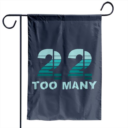 Discover PTSD Awareness Month - 22 Too Many Military Vetera Garden Flags