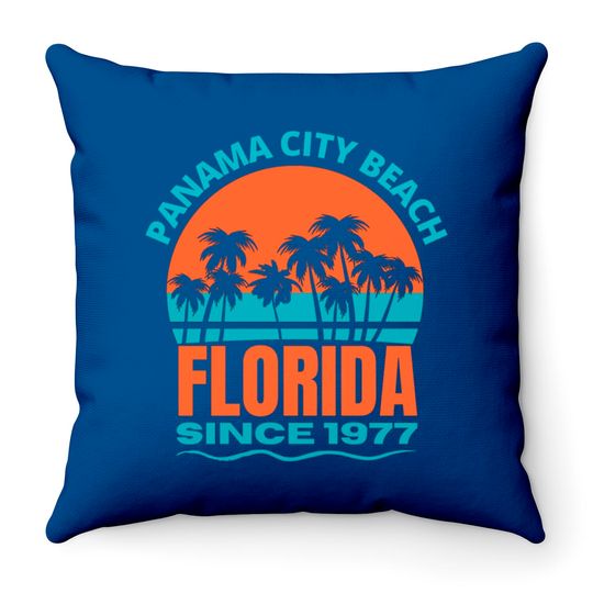 Discover Panama City Beach Florida Throw Pillows