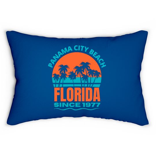 Discover Panama City Beach Florida Lumbar Pillows