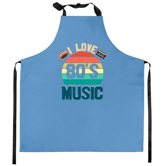 Discover I Love 80s Music Kitchen Aprons