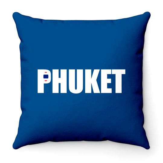 Discover Phuket Thailand Throw Pillows