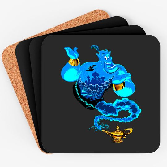 Discover Disney Aladdin Genie Portrait Agrabah Fill Coasters
