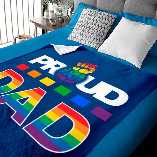 Discover LGBT Proud Dad Baby Blankets