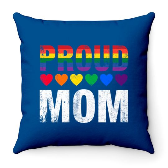 Discover Proud Mom Throw Pillows