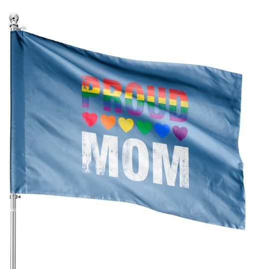 Discover Proud Mom House Flags