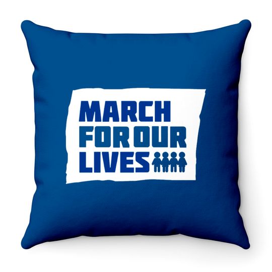 Discover March For Our Lives Stoneman Douglas Gun Control B Throw Pillows
