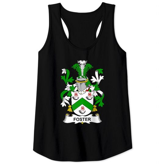 Discover Foster Coat of Arms Family Crest Raglan Tank Tops