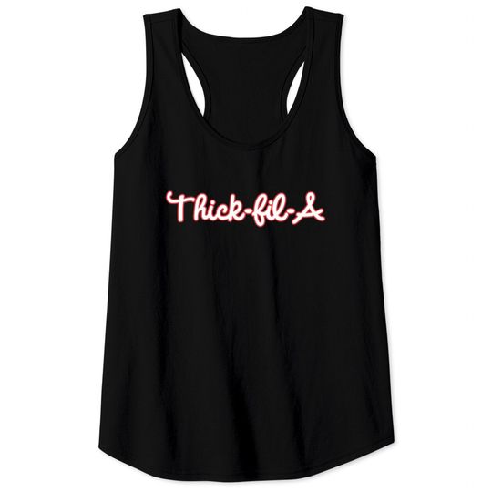 Discover Thick Fil A, Stroke Color Tank Tops
