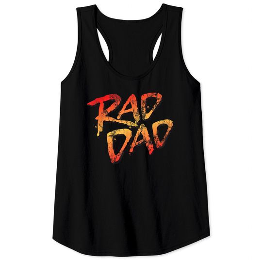 Discover RAD DAD - 80s Nostalgic Gift for Dad, Birthday Father's Day Tank Tops