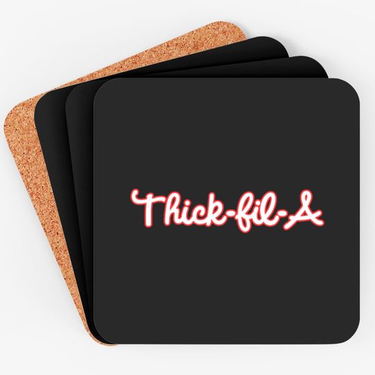 Discover Thick Fil A, Stroke Color Coasters