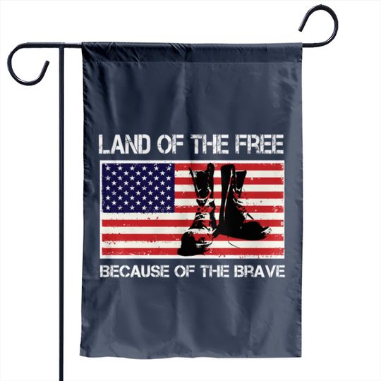 Discover Land of the Free Because of the Brave USA Flag Garden Flag Garden Flags