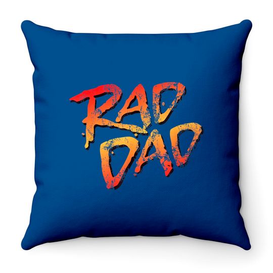 Discover RAD DAD - 80s Nostalgic Gift for Dad, Birthday Father's Day Throw Pillows
